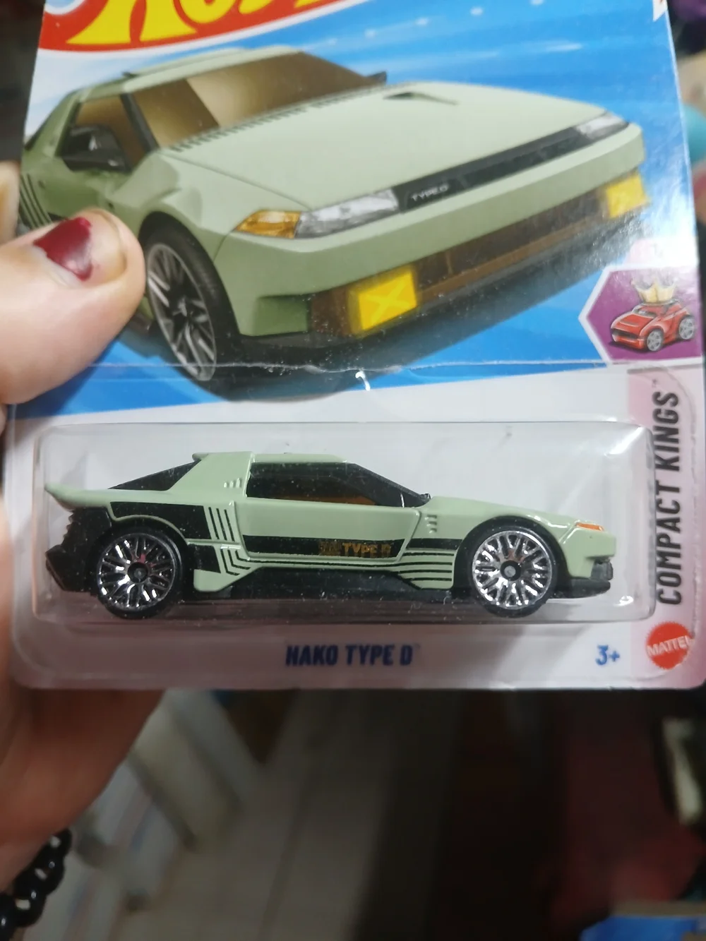 green Hot Wheels Hako Type D diecast car from the 2026 Compact Kings series (col